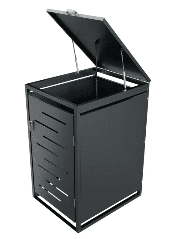 Kovový prístrešok na kontajner 66 × 119 × 80 cm