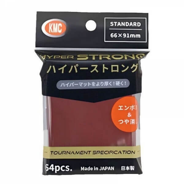 KMC Obaly na karty KMC Standard Sleeves - Hyper Strong Red - 64 ks