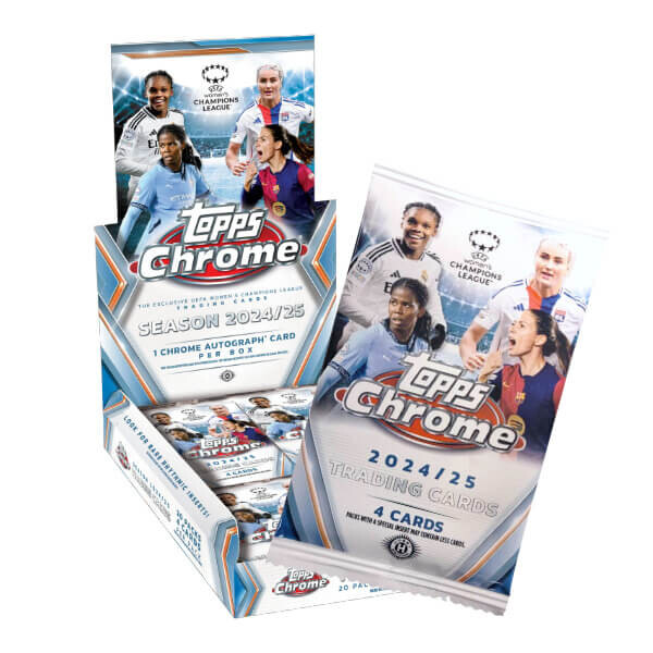 Topps 2024-2025 Topps Chrome Soccer UEFA Women's Champions League - Hobby balíček