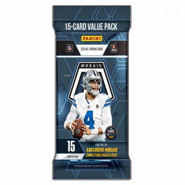 Panini 2025 Panini Mosaic NFL Football Fat Pack - karty amerického futbalu