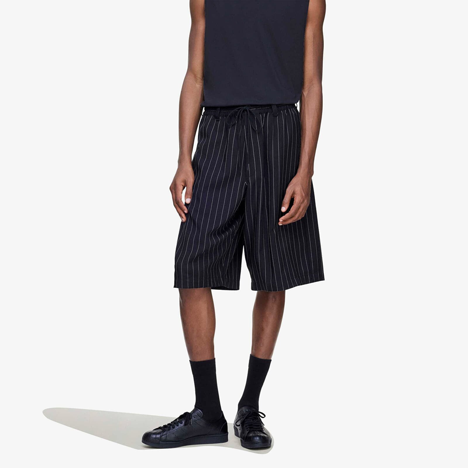 Šortky Y-3 Sport Uniform Pinstripe Track Trousers Black S