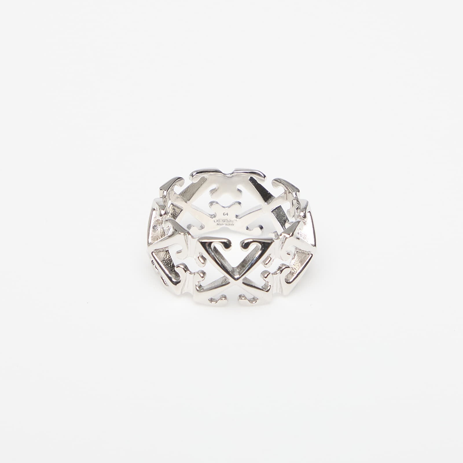 Off-White Arrow Ring Silver/ No Color 62