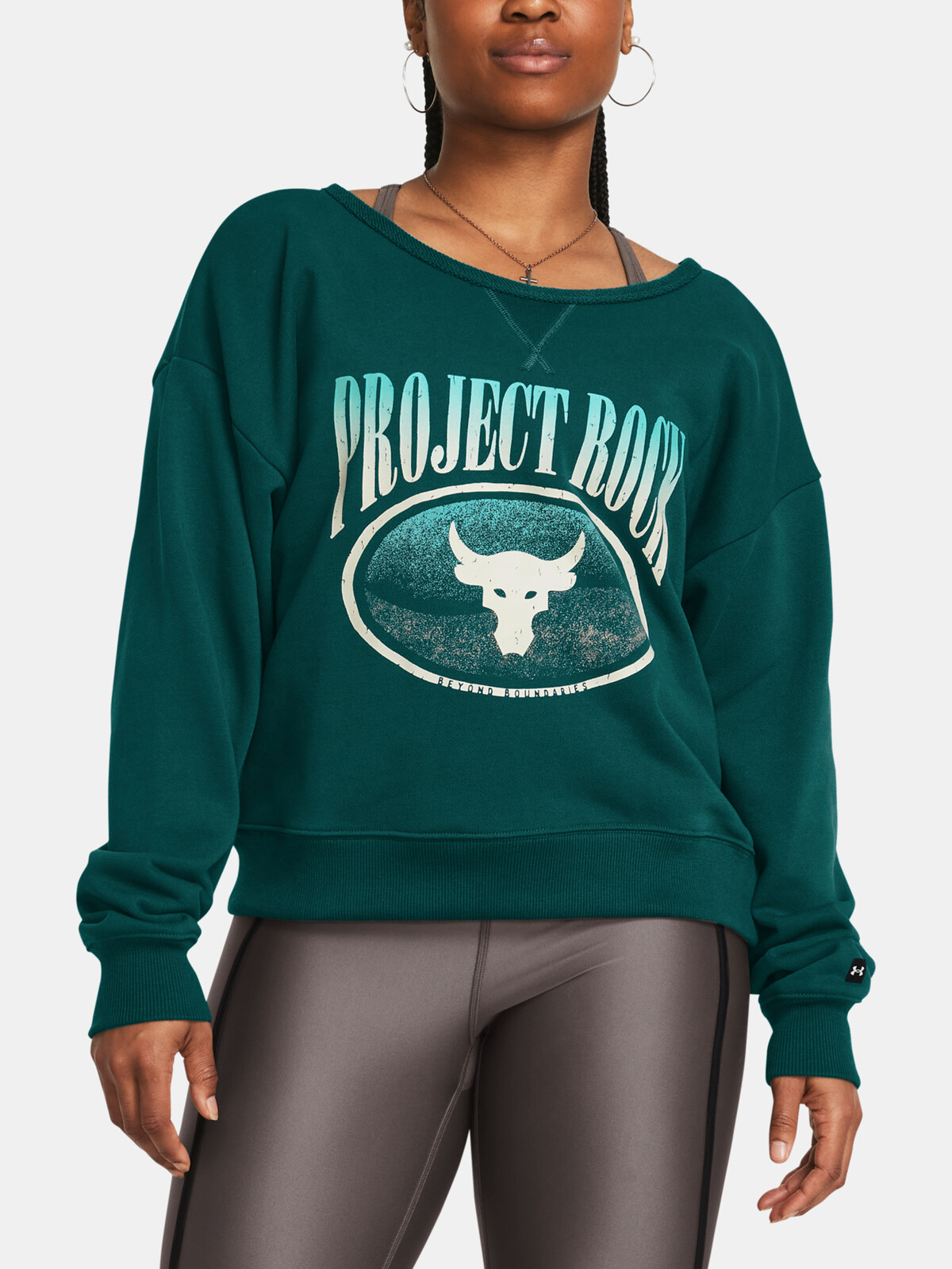 Dámska mikina Under Armour Pjt Rck HW Terry LS