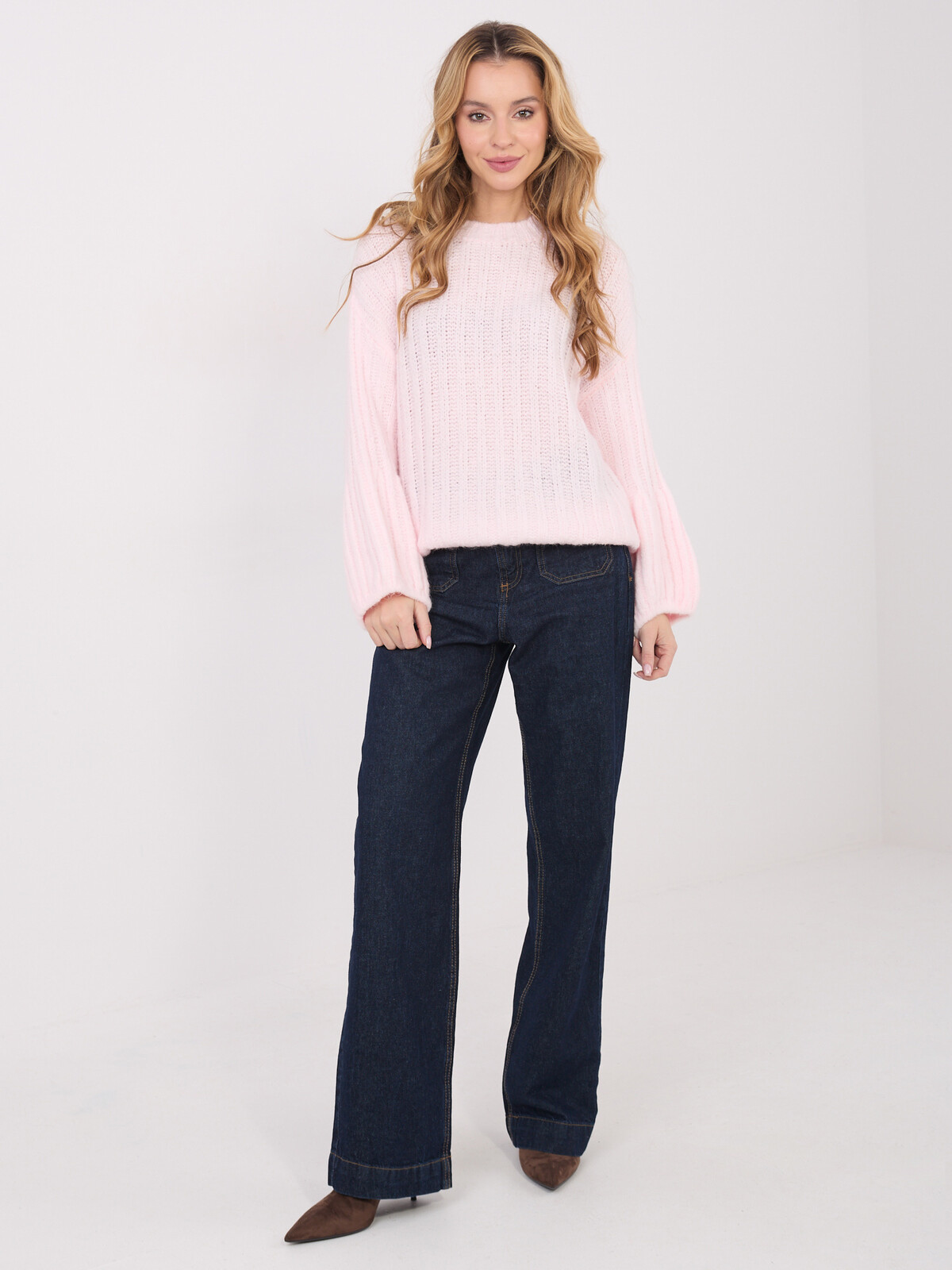 Svetloružový sveter MI-SW-1215.51