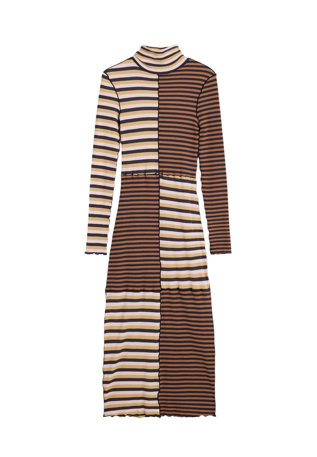 Desigual pruhované midi šaty