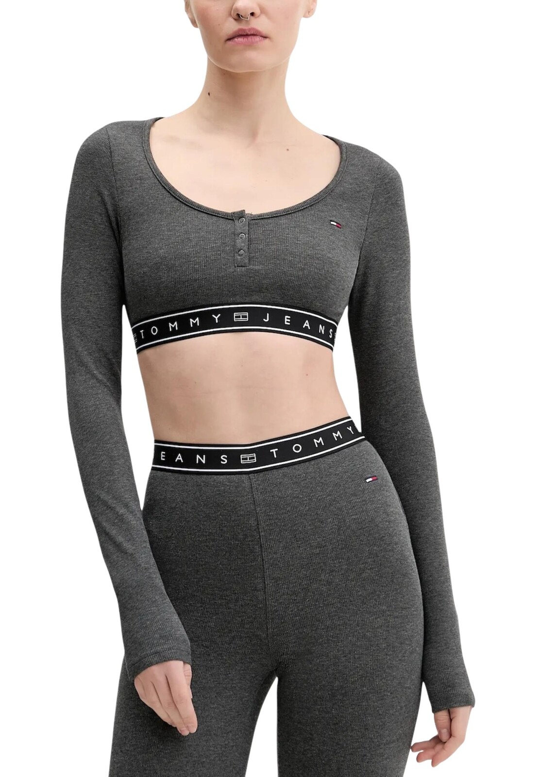 Tommy Hilfiger crop top s dlhým rukávom