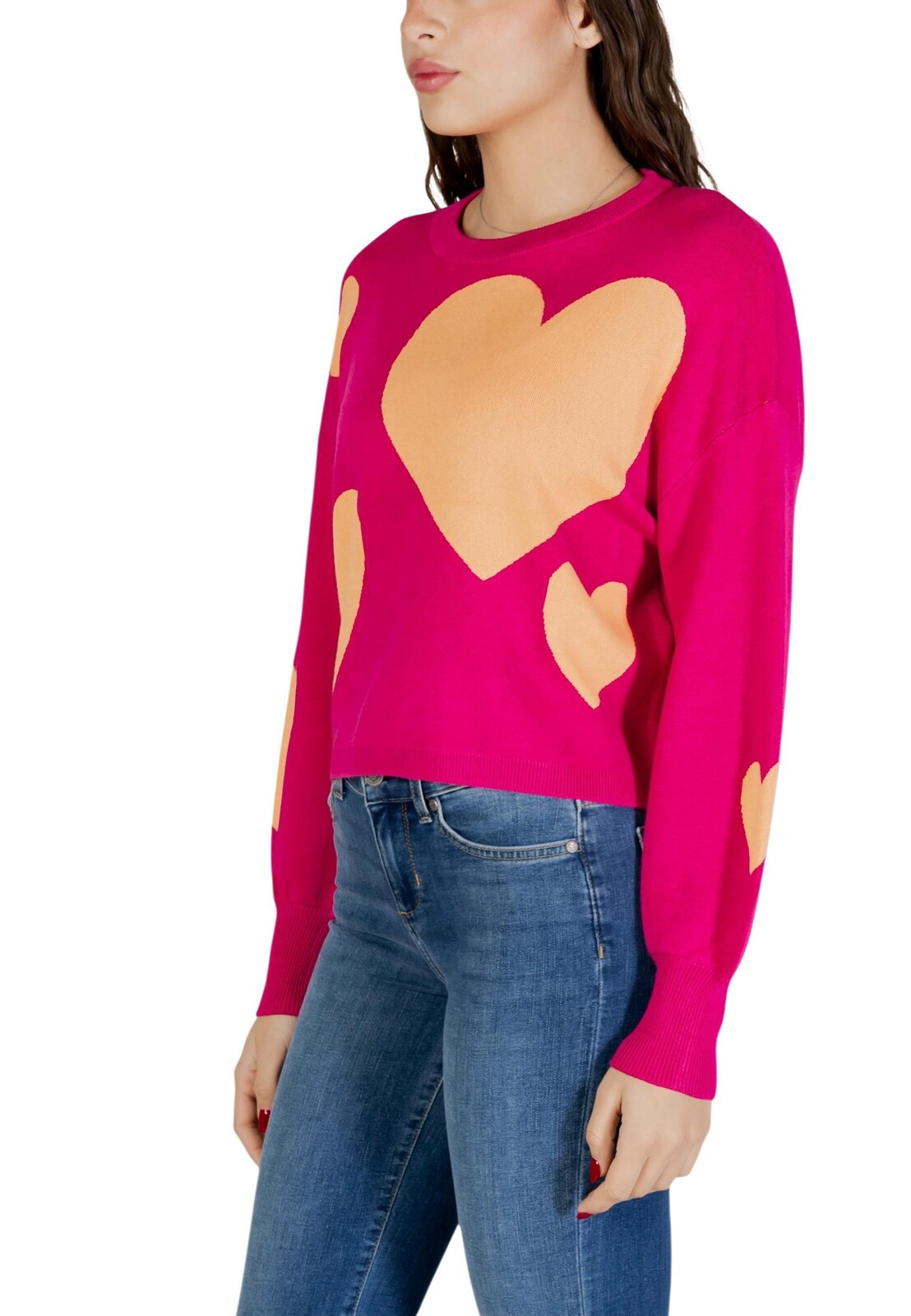 Dámsky sveter s motívom srdca