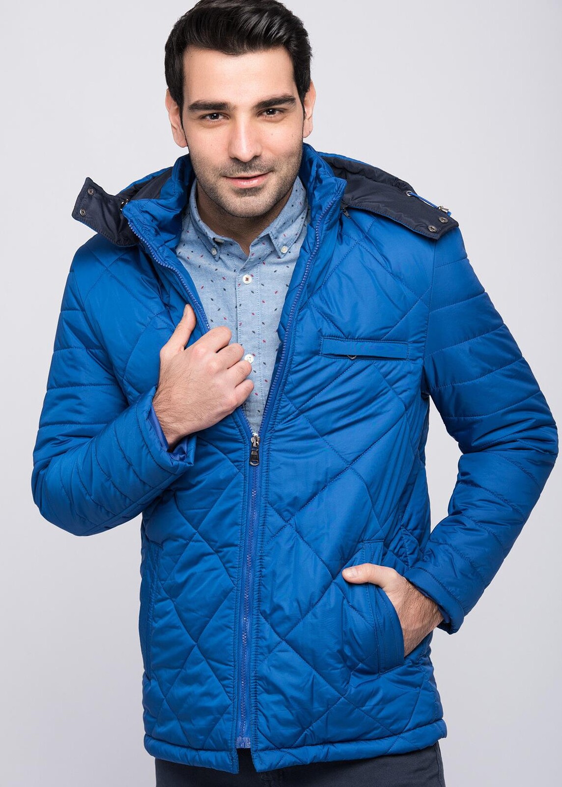 M8605 DEWBERRY MEN'S COAT-SAX BLUE-1