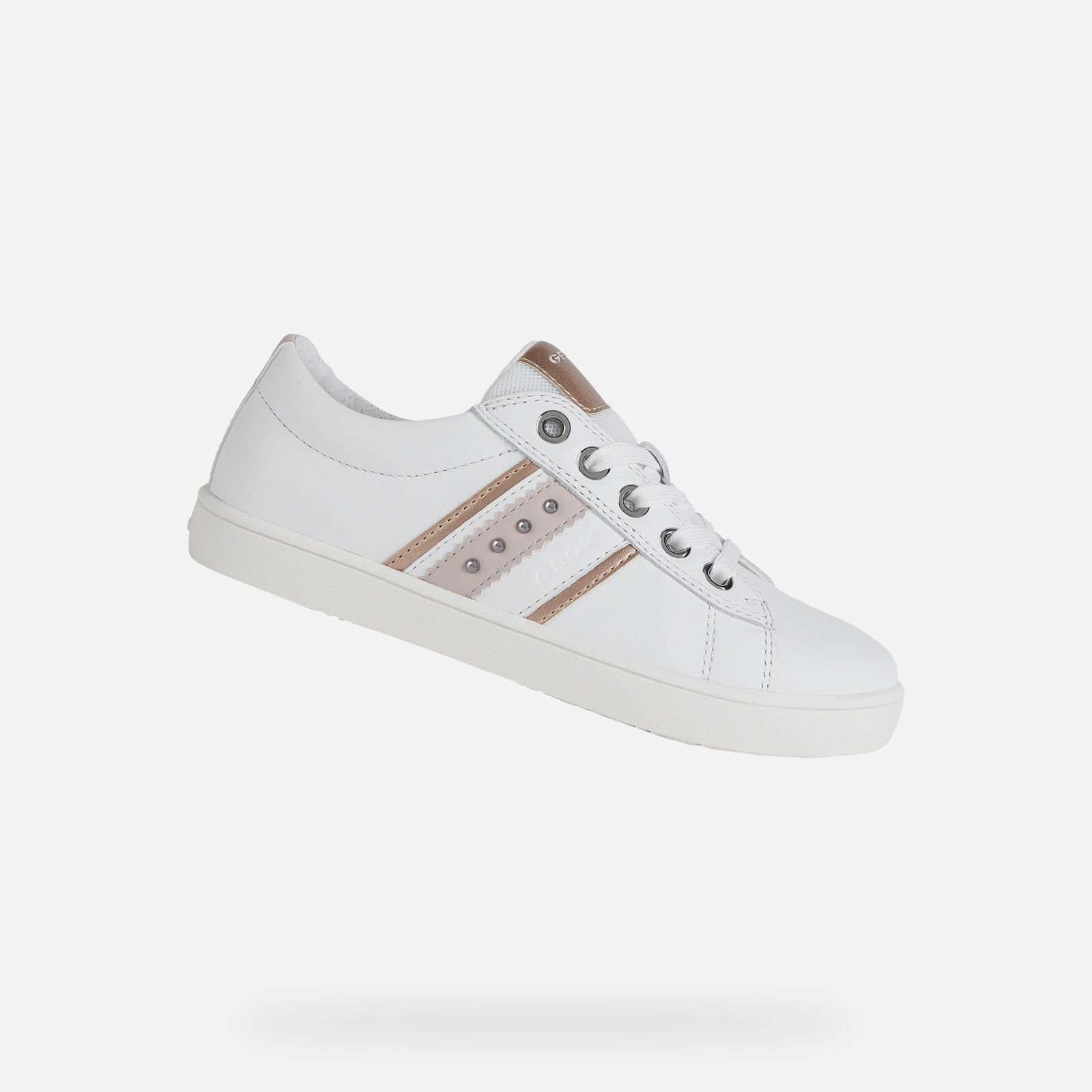 White Girls Sneakers Geox Kathe - Girls
