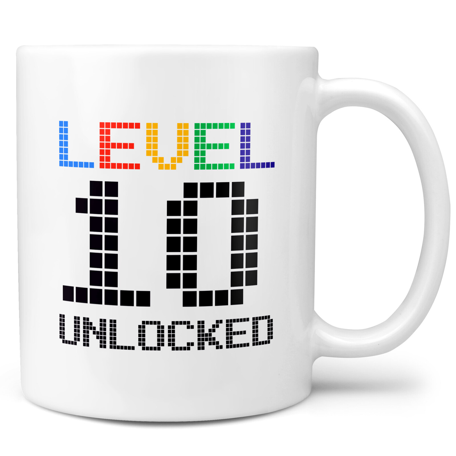 Hrnček Level Unlocked - Výber roka (vek: 10, Náplň hrnčeka: Žiadna)