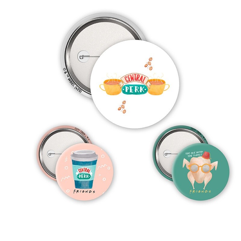 ABY style Sada odznakov Friends 3 ks