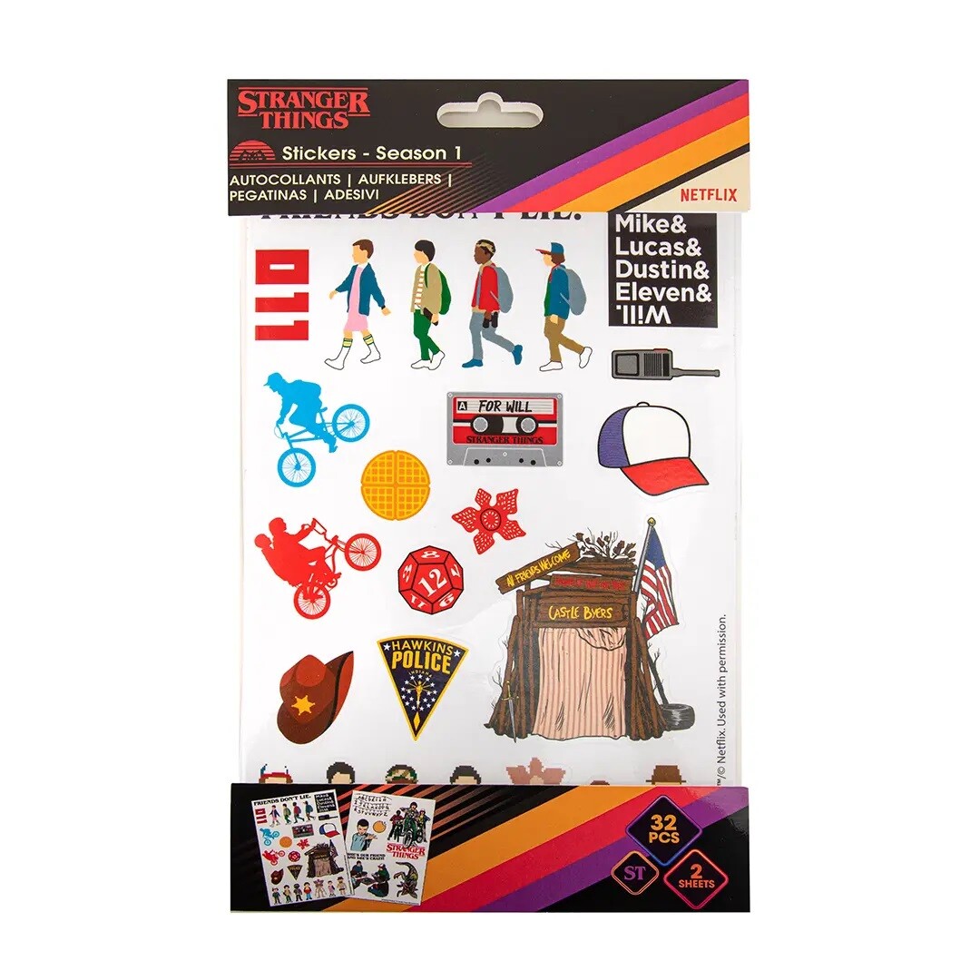 Cinereplicas Nálepky Stranger Things - 1. séria