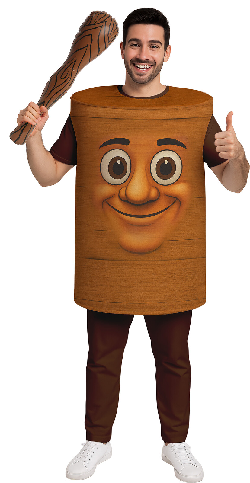 Guirca Kostým pre dospelých Brainrot - Tung Tung Shur Veľkosť - dospelý: L