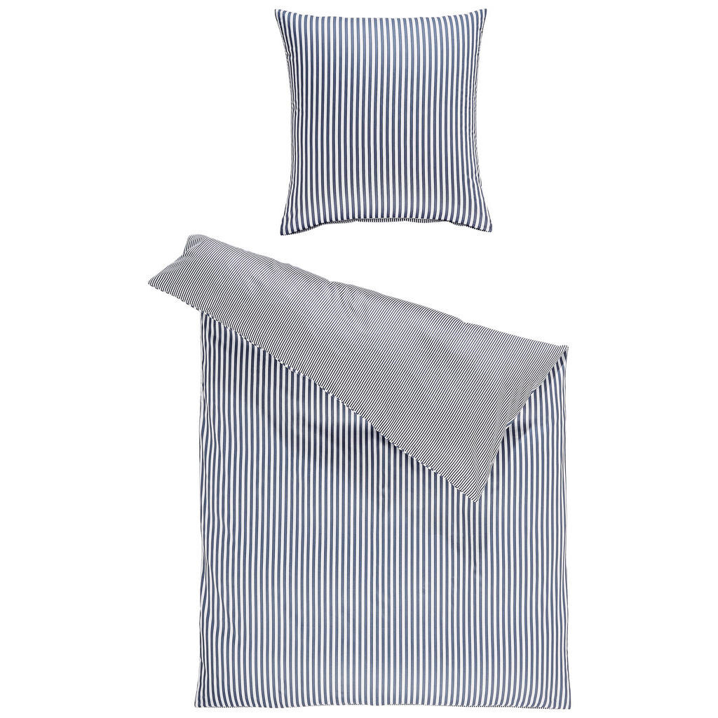 Janine OBOJSTRANNÁ POSTEĽNÁ BIELIZEŇ, makosatén, antracitová, biela, 135/200 cm