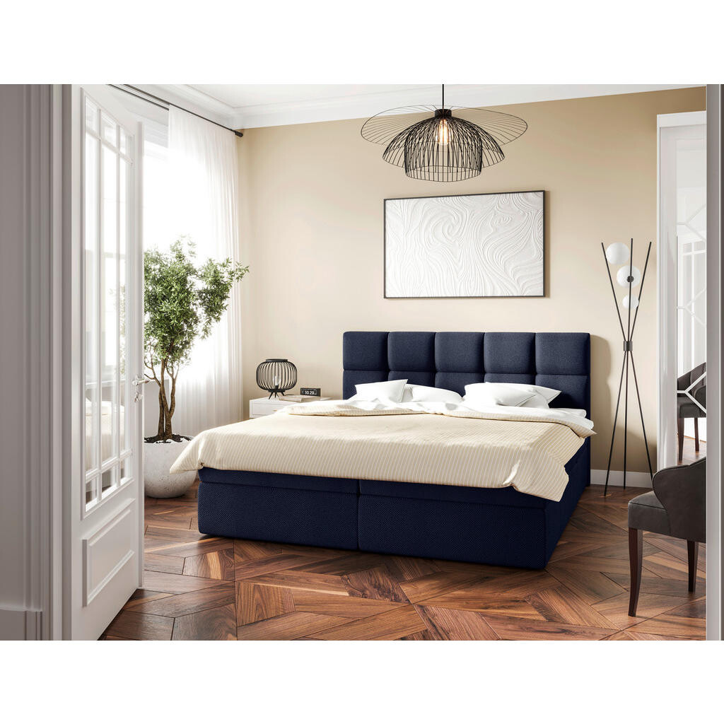 MID.YOU AMERICKÁ POSTEĽ, 180/220 cm, tmavomodrá
