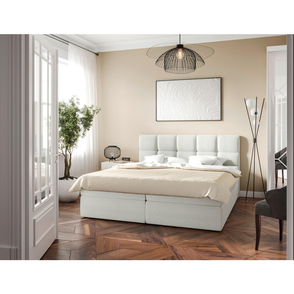 MID.YOU AMERICKÁ POSTEĽ, 200/200 cm, biela