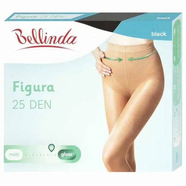 Zoštíhľujúce pančuchy FIGURA 25 DEN - BELLINDA - čierne M