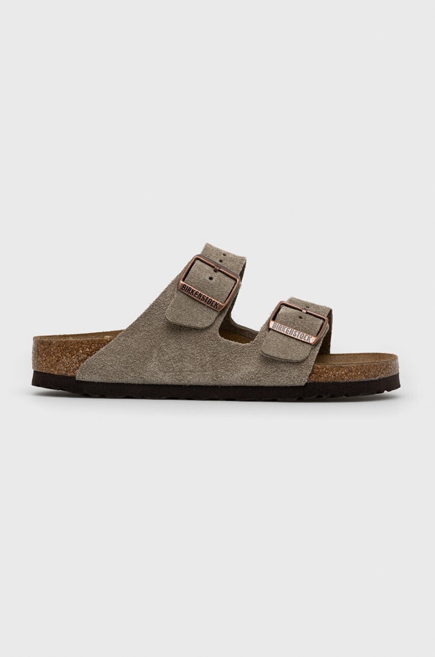 Semišové šľapky Birkenstock Arizona BS