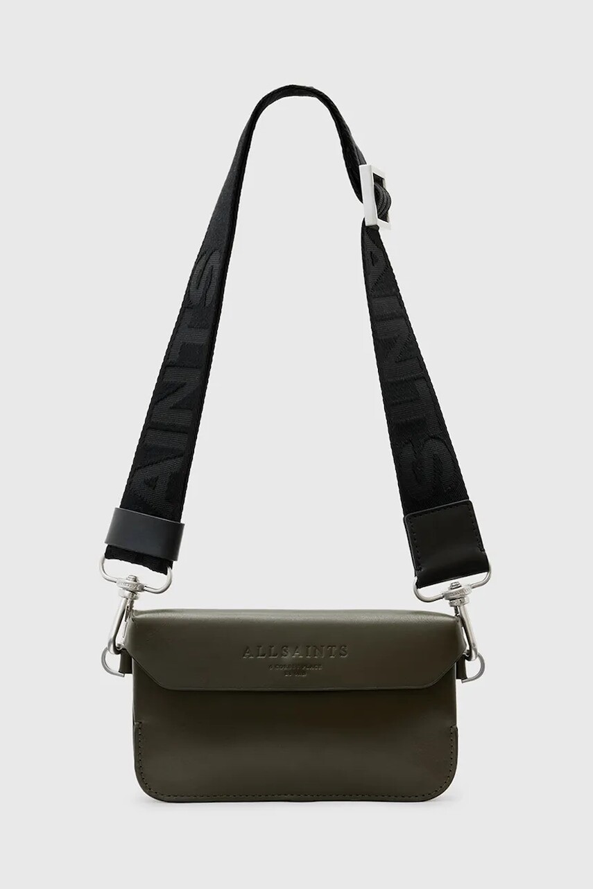 Kožená kabelka AllSaints ZOE CROSSBODY