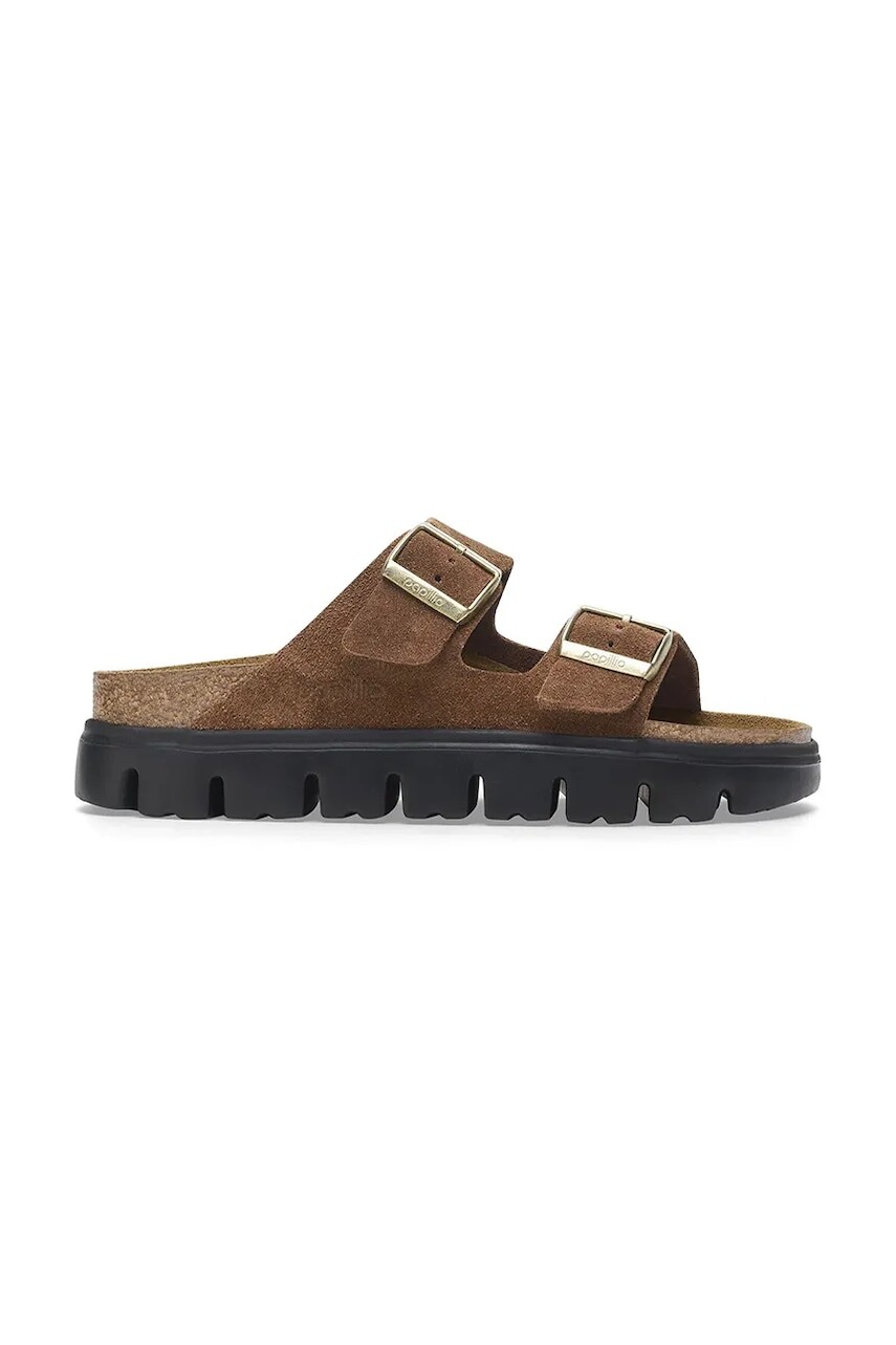 Semišové šľapky Birkenstock Arizona Chunky Birkenstock x Papillio
