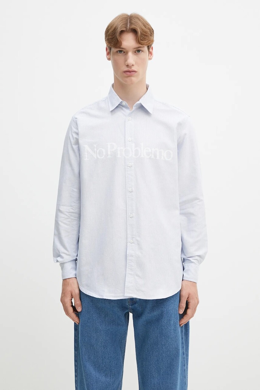 Bavlnená košeľa No Problemo No Problemo LS Stripe Shirt