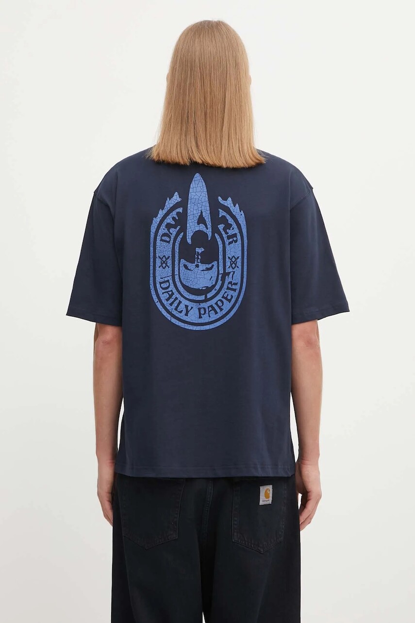 Bavlnené tričko Daily Paper Candle Label Boxy