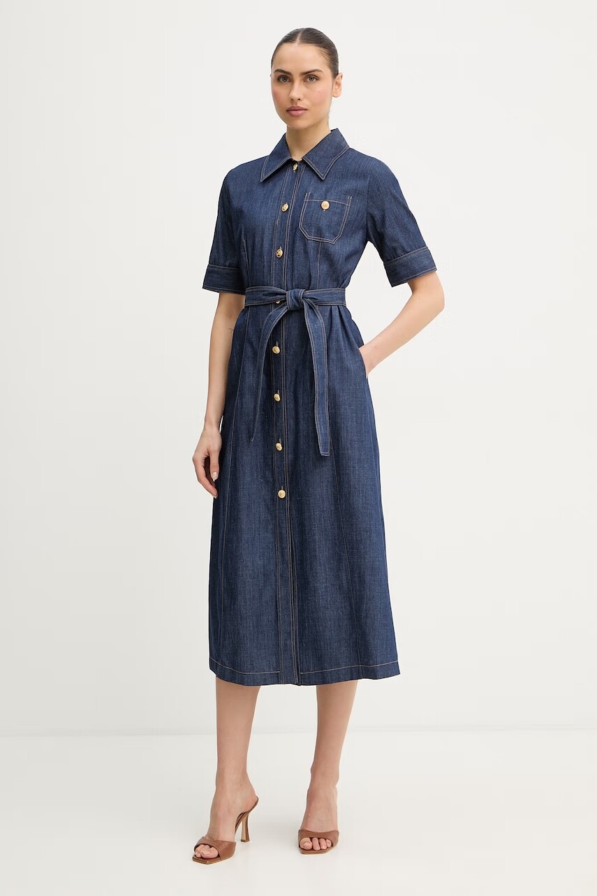 Rifľové šaty Luisa Spagnoli Periodico