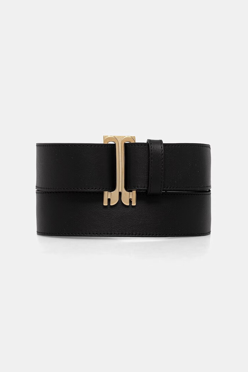 Kožený opasok Victoria Beckham Tuxedo