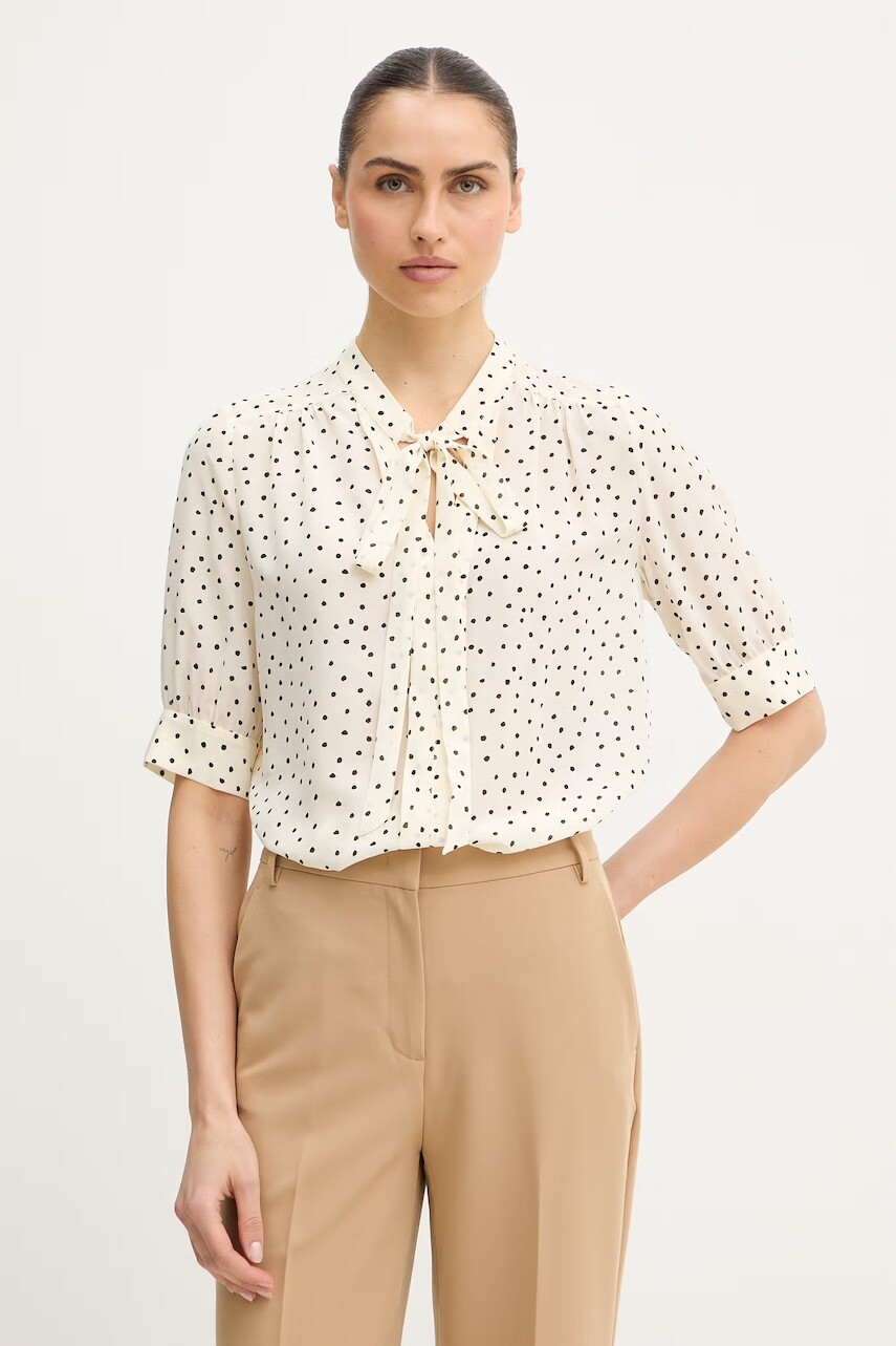 Blúzka s prímesou hodvábu Luisa Spagnoli Barcolana