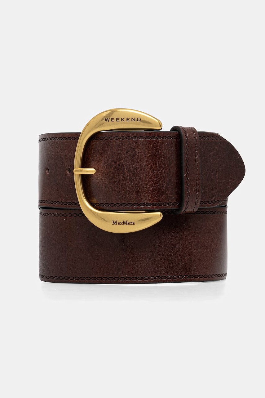 Kožený opasok Weekend Max Mara ALACCATO