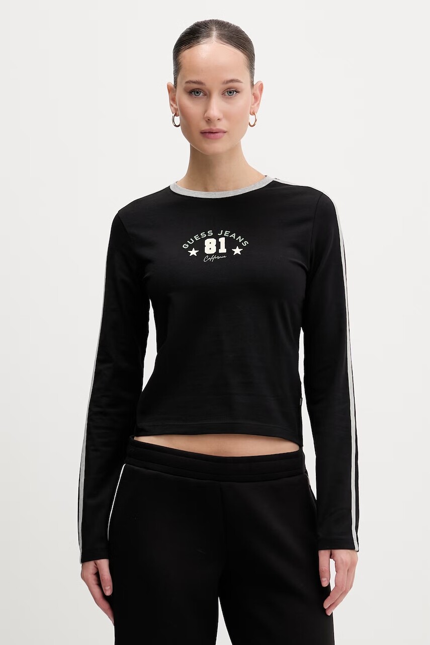 Tričko s dlhým rukávom Guess Jeans