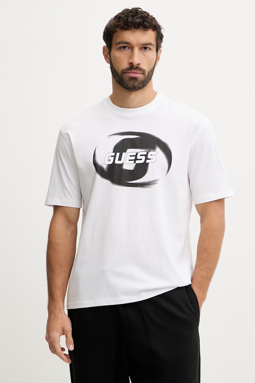 Bavlnené tričko Guess LOKNI