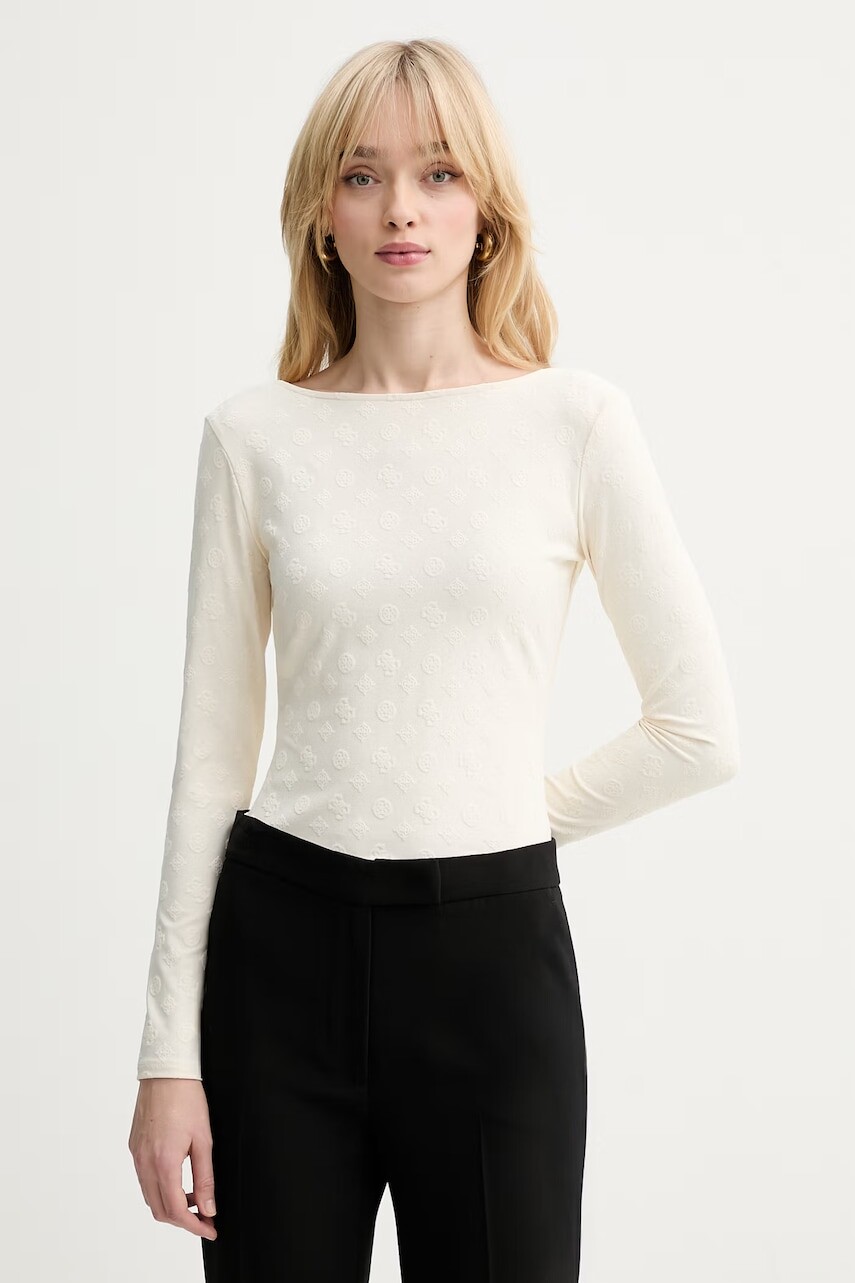 Tričko s dlhým rukávom Guess NADENE