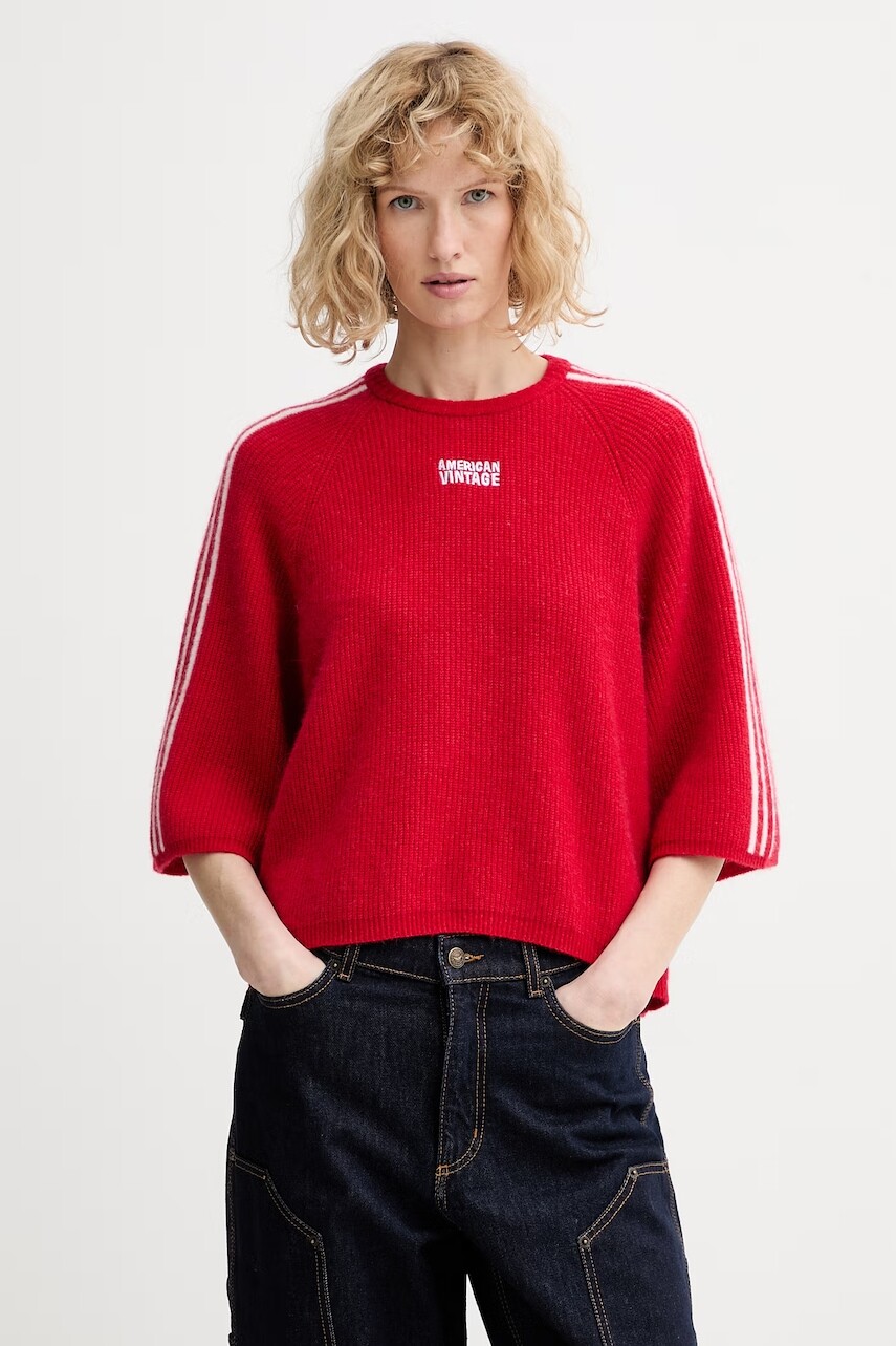 Sveter s prídavkom alpaky American Vintage