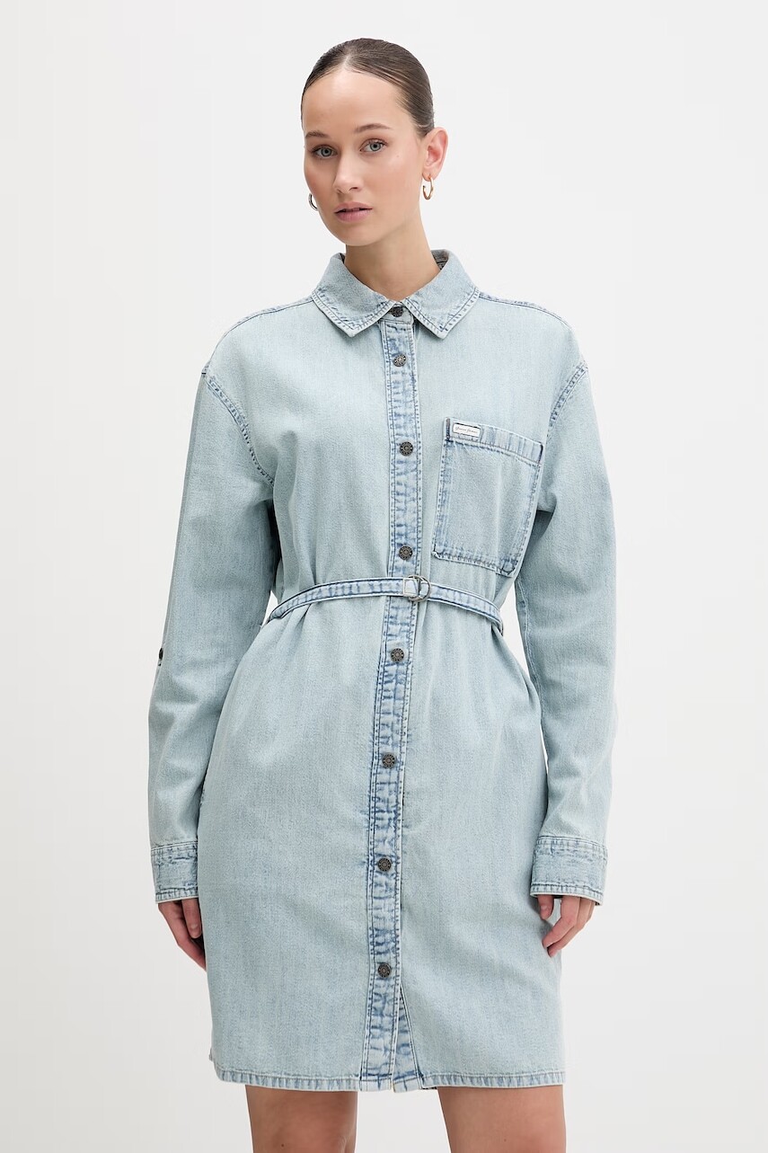 Rifľové šaty Guess Jeans