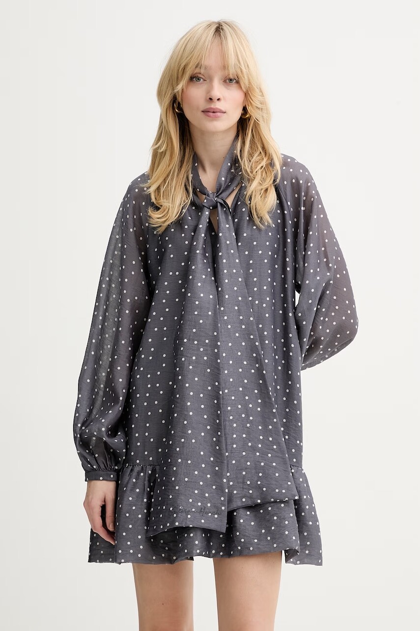 Šaty s prímesou ľanu Silvian Heach KOMOTI