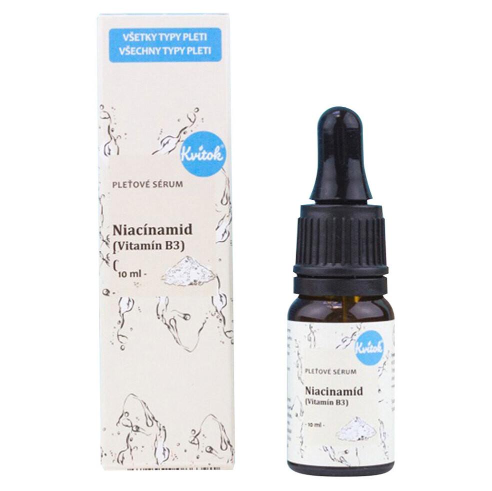 KVITOK Pleťové sérum - Niacínamid 10 ml, poškodený obal