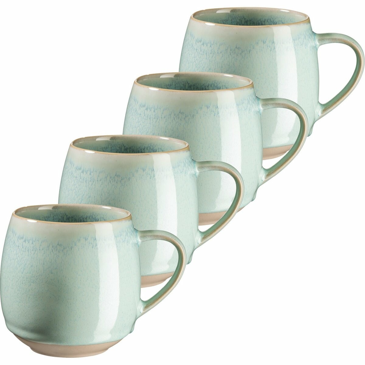 Mäser Súprava hrnčekov 4 ks AQUATA – 355 ml, zelená, 355 ml