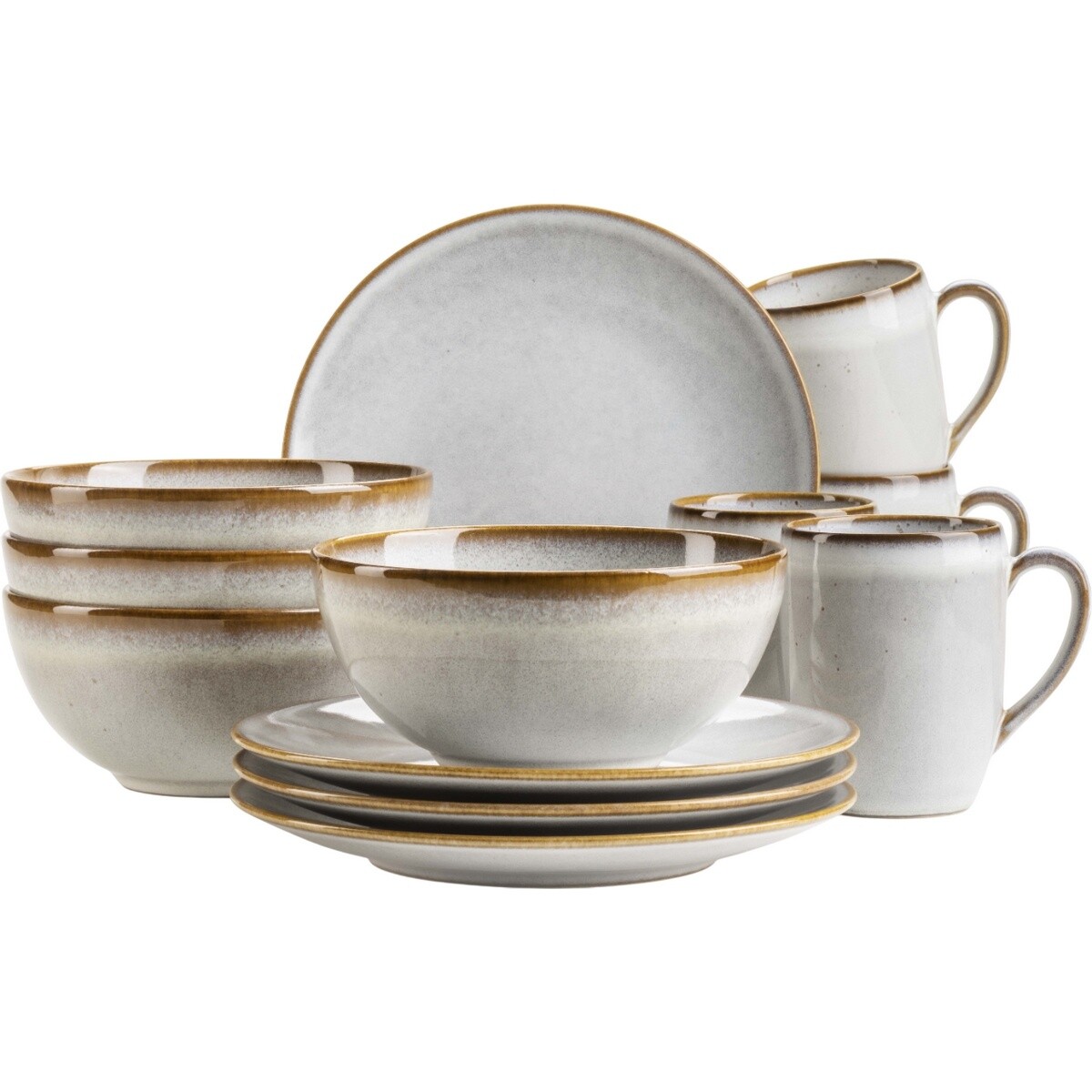 Mäser 12-dielna raňajková súprava SMOKY'S – sivá