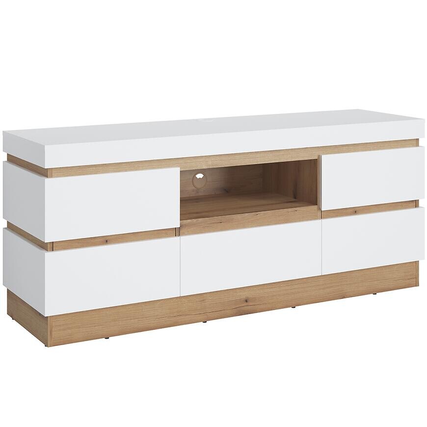 TV stolík 2d1s Calabria Corf106 Dub Coast Evoke /biela Alp