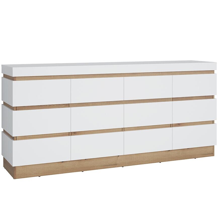 Komoda 4d2s Calabria Cork102 Dub Coast Evoke/Biela Alpin