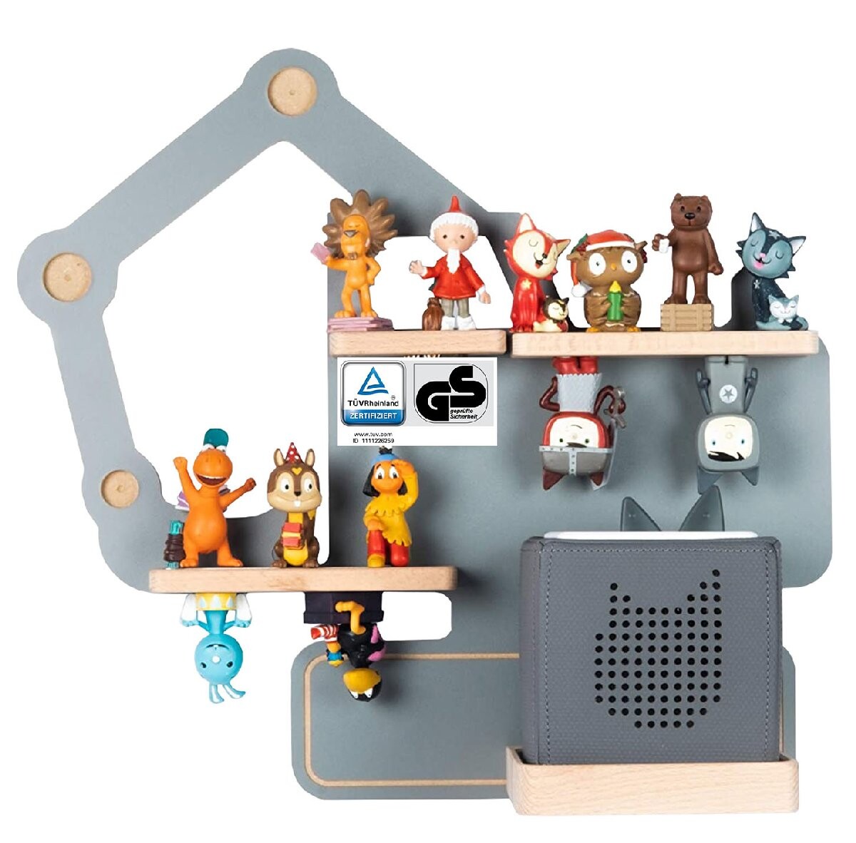 Regál Boarti Tonie - Bagr, sivý