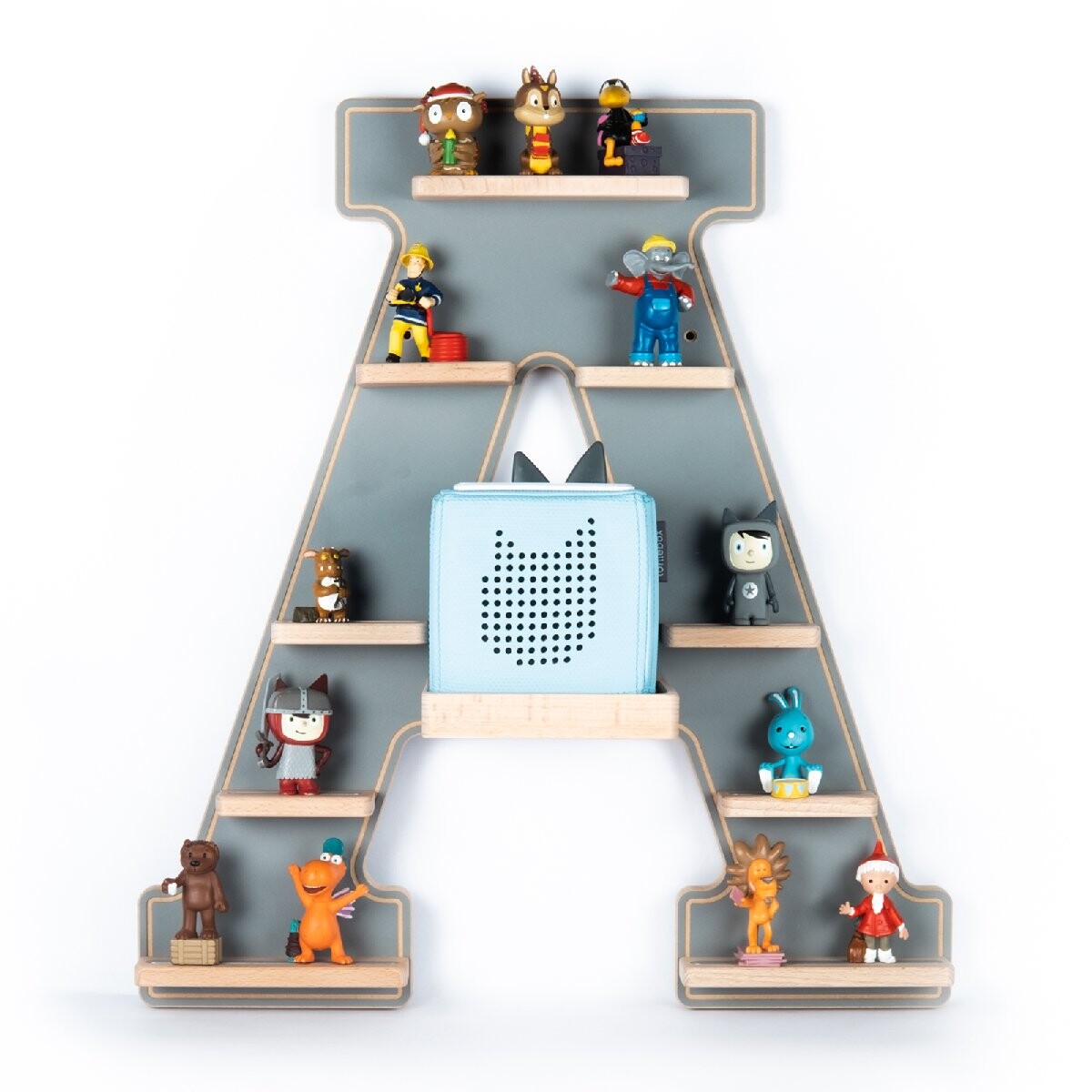 Polička Boarti Tonie - písmeno A, sivá