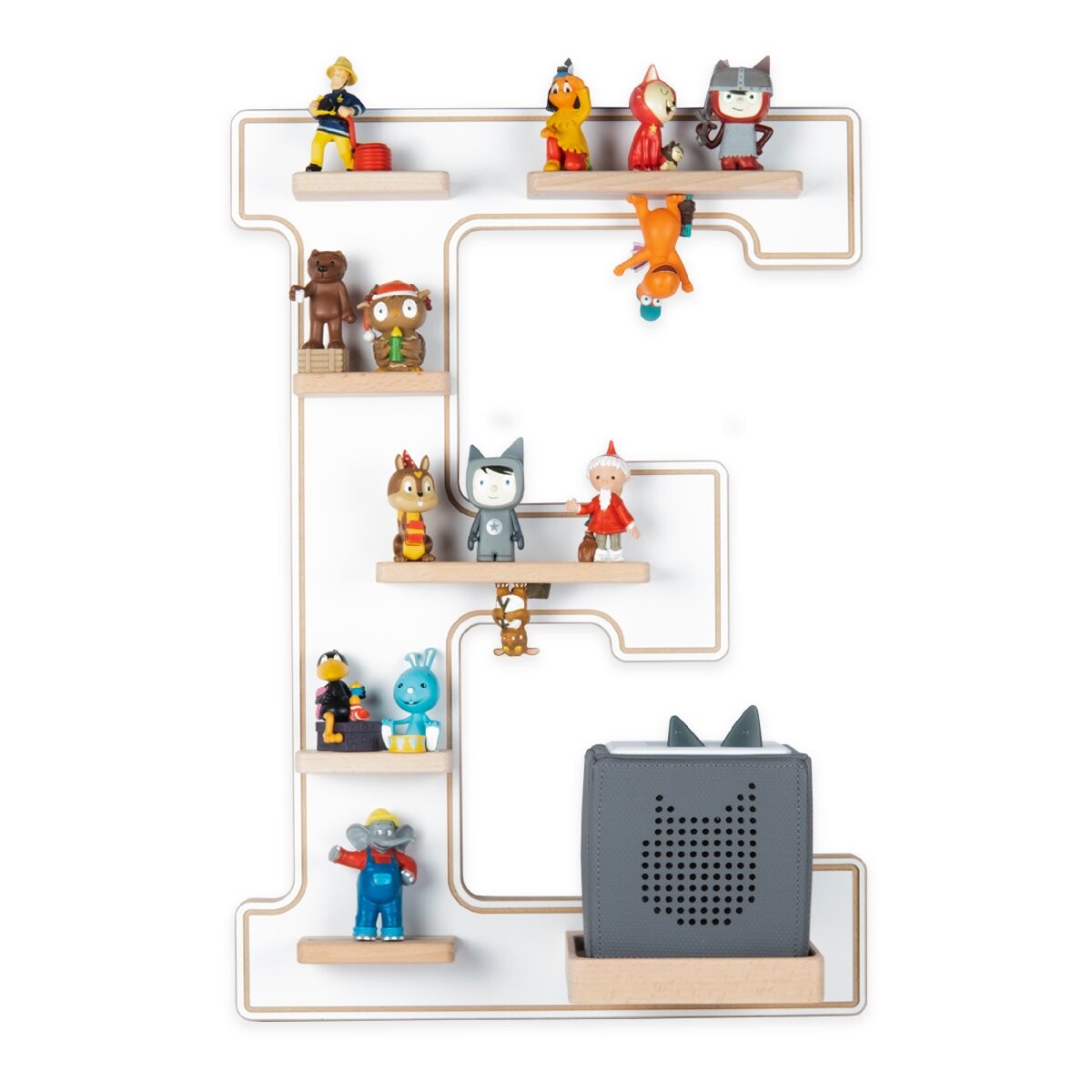 Polička Boarti Tonie - písmeno E, biela