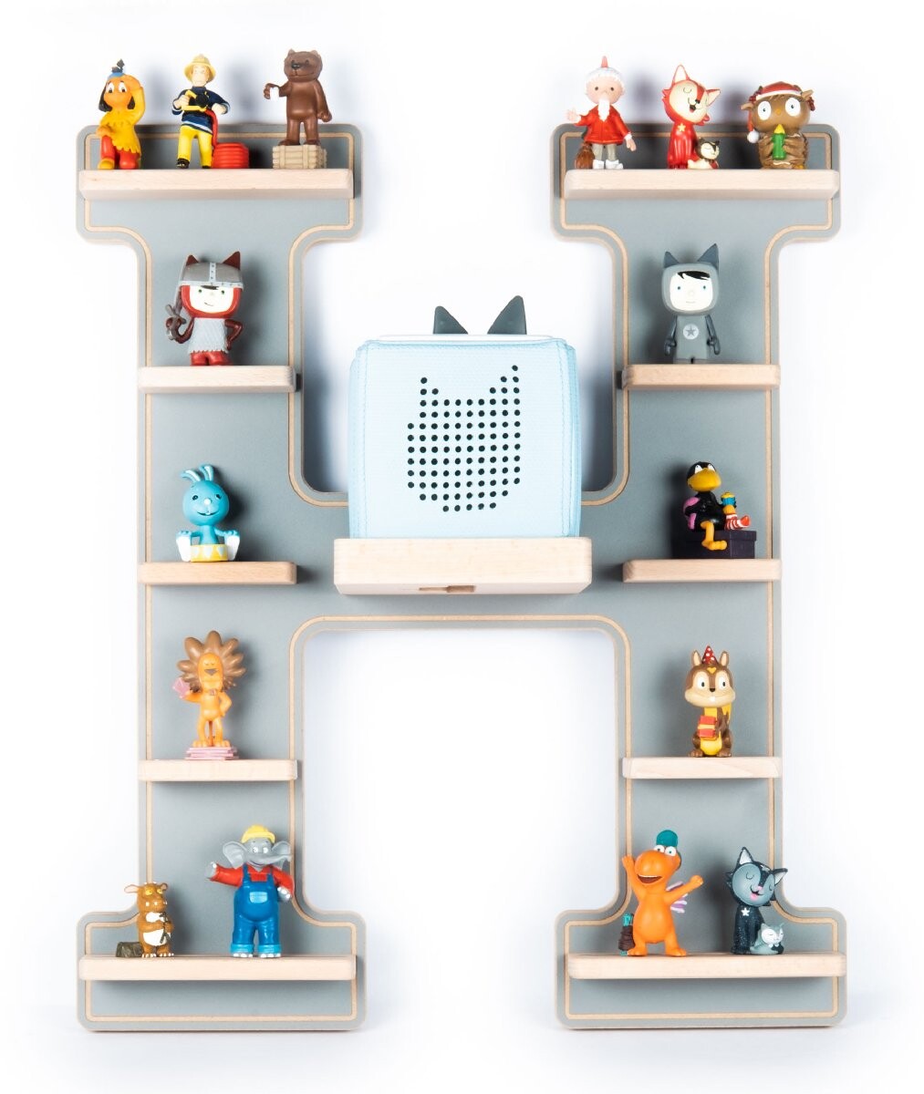 Polička Boarti Tonie - písmeno H, sivá