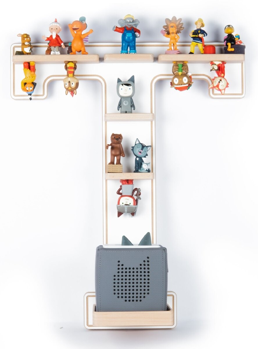 Regál Boarti Tonie - písmeno T, biely