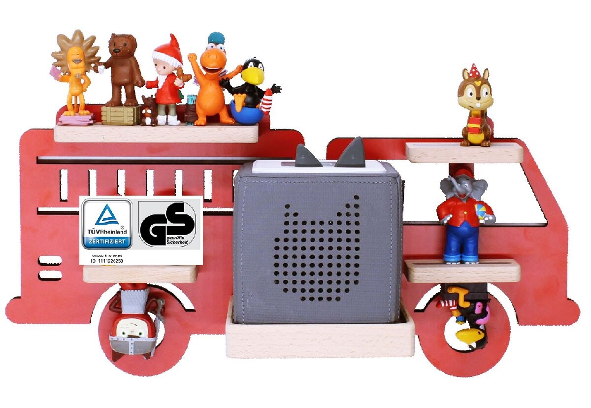 Regál Boarti Tonie - Hasiči, červený