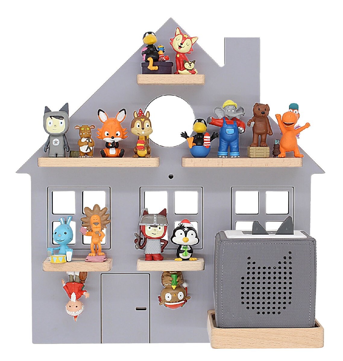 Regál Boarti Tonie - Dom, sivý