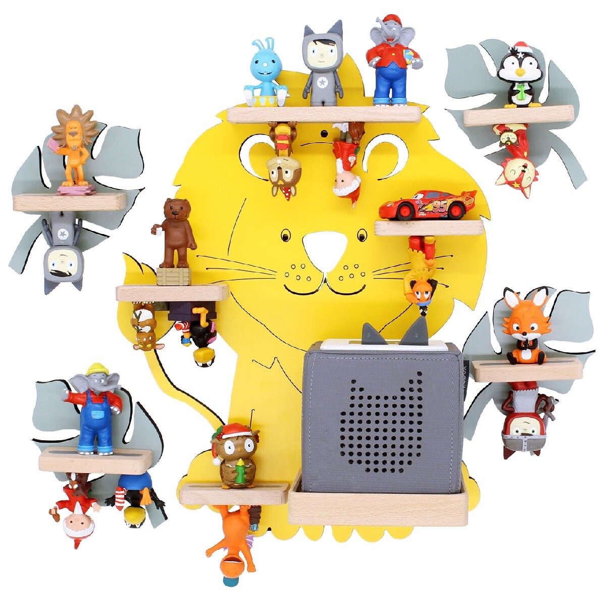 Regál Boarti Tonie - sada levov, žltá