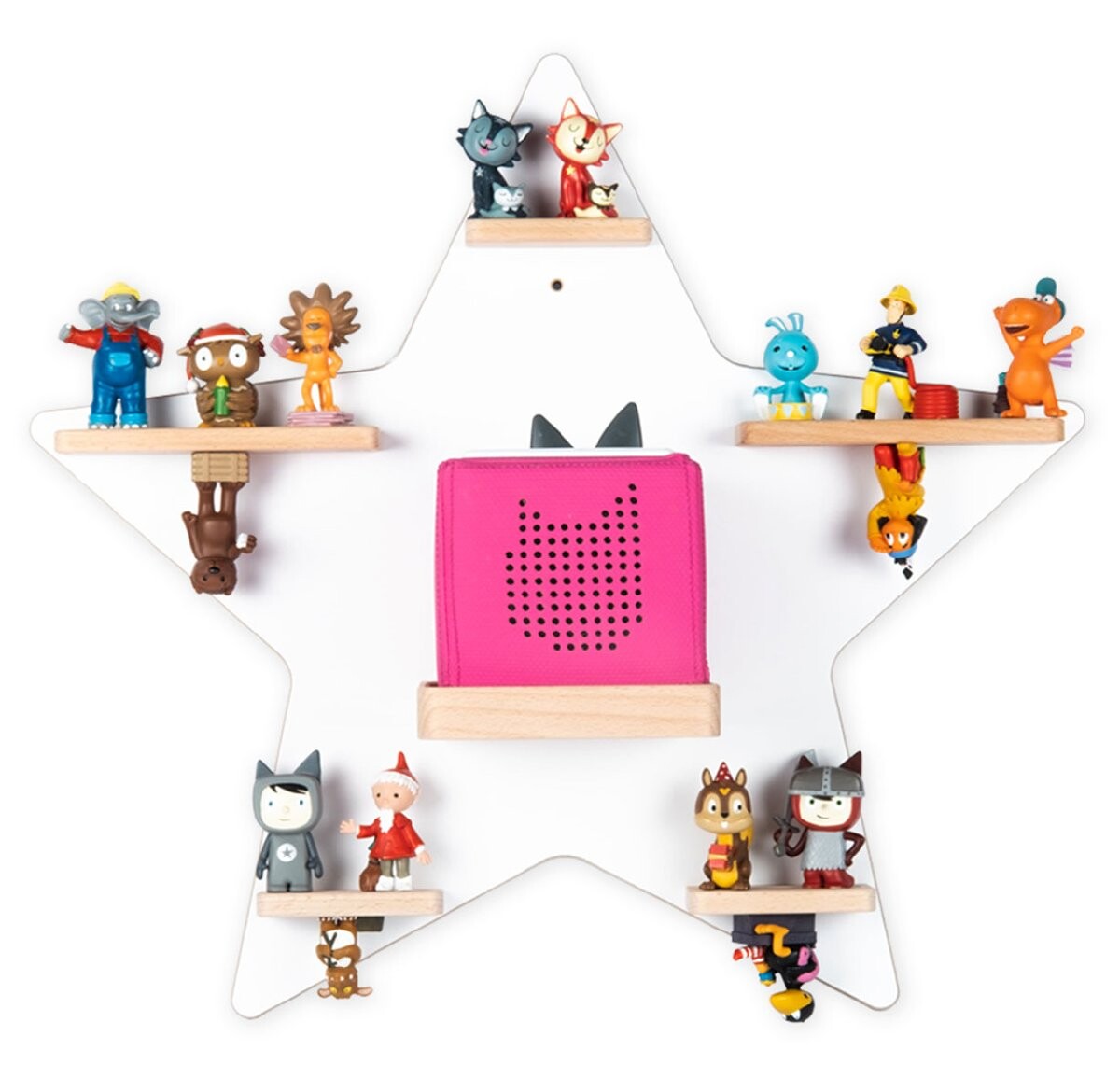 Regál Boarti Tonie - Hviezda, biely